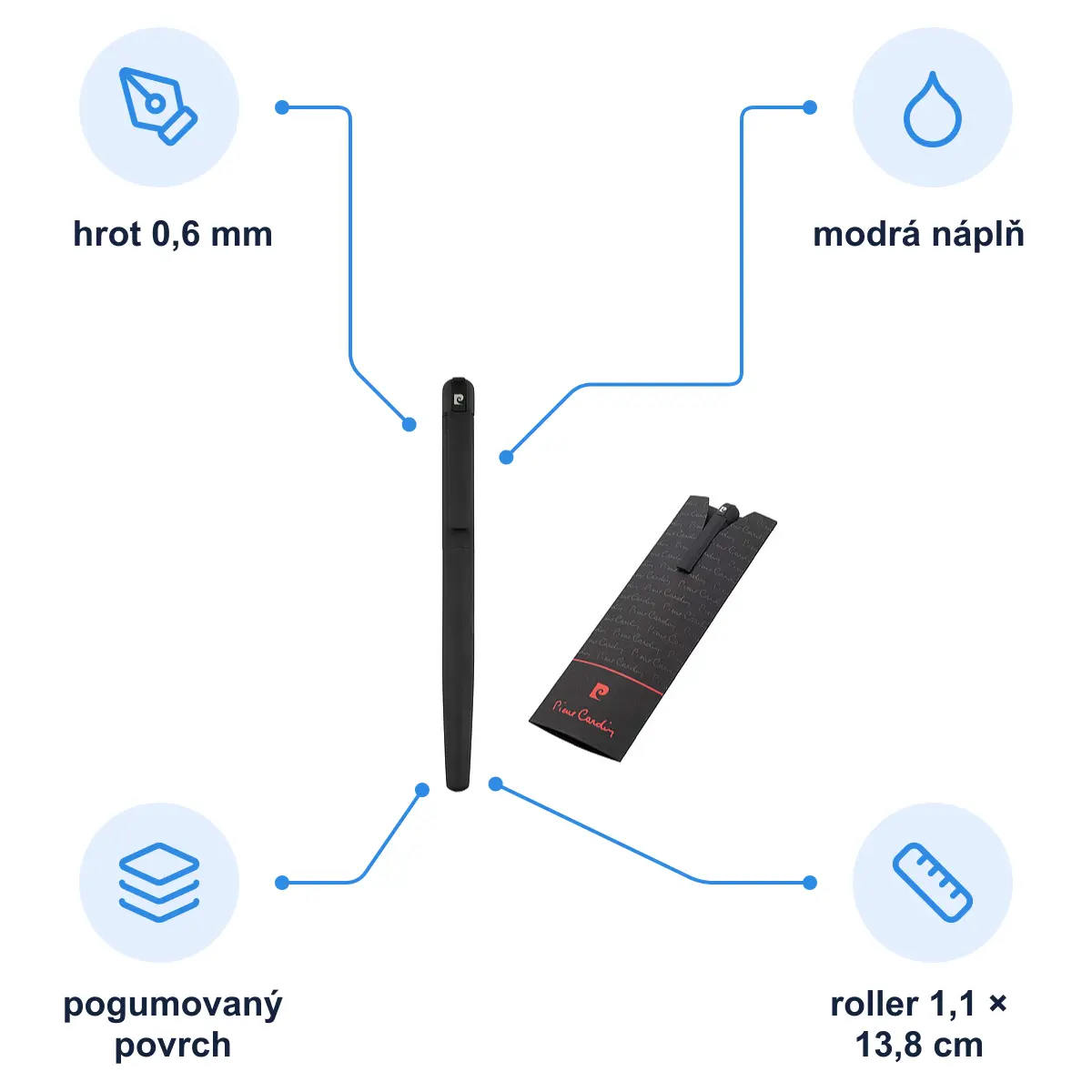 Infografika PIERRE CARDIN HARMONY Roller, černá