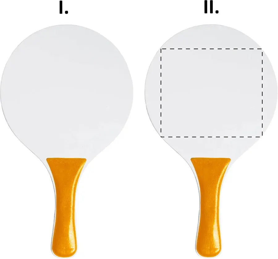 Umístění potisku: Pálka 2 - přední strana