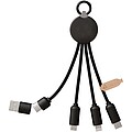 20W nabíjecí kabel 5 v 1, černá
