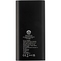 4000mAh bezdrátová powerbanka typu C z recyklovaného hliníku, černá