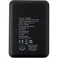 5000mAh powerbanka typu C z recyklovaného plastu, černá