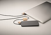60W nabíjecí kabel, světle hnědá