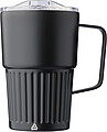 ARIOS Dvoustěnný cestovní termohrnek z recyklované nerezové oceli 450 ml, černá