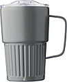 ARIOS Dvoustěnný cestovní termohrnek z recyklované nerezové oceli 450 ml, šedá