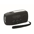 AUSELO Přenosné rádio s LED svítilnou, černá
