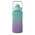 BAHAR Sportovní láhev na vodu, RPET 2000 ml, tyrkysová/fialová