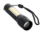 Baterka CHARGELIGHT ZOOM dobíjecí s COB světlem, 2módy svícení, vč.nabíjecího kabelu, černá