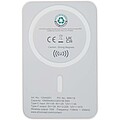 Bezdrátová 15W magnetická powerbanka, 10 000 mAh s 20W PD – vyrobeno z recyklovaného plastu, bílá