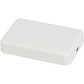Bezdrátová 15W magnetická powerbanka, 10 000 mAh s 20W PD – vyrobeno z recyklovaného plastu, bílá