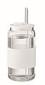 Borosilikátová sklenice 550ml s br, bílá