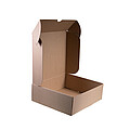 BOXELA Krabice bez potisku 28 x 25 x 9 cm, hnědá, e-vlna, střední