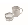 CUPOKO Plastový kelímek na svačinu, 450 ml, bílá