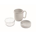 CUPOKO Plastový kelímek na svačinu, 450 ml, bílá