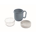 CUPOKO Plastový kelímek na svačinu, 450 ml, petrolejová