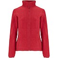 Dámská fleecová celorozepínací bunda, ROLY ARTIC, červená, vel. 2XL
