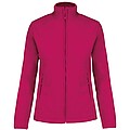 Dámská mikrofleecová mikina Kariban fleece jacket women, fuksiová, S