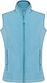 Dámská mikrofleecová vesta Kariban fleece vest women, modrý melír, vel. S