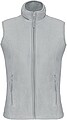 Dámská mikrofleecová vesta Kariban fleece vest women, sv. šedá, vel. S