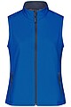 Dámská vesta James & Nicholson Promo softshell, modrá/námořní modrá, velikost XL