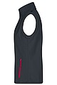 Dámská vesta James & Nicholson Promo softshell, tmavě šedá/červená, velikost XL