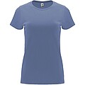 Dámské tričko s krátkým rukávem, ROLY CAPRI, riflové barvy, vel. 2XL