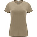 Dámské tričko s krátkým rukávem, ROLY CAPRI, světle hnědá, vel. 2XL