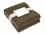 Deka 120x150cm, RPET fleece, hnědá