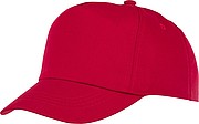 Dětská pětipanelová bavlněná kšiltovka Feniks, červená