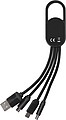 DEZIDER Nabíjecí kabel 4v1 s karabinou, černá