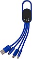 DEZIDER Nabíjecí kabel 4v1 s karabinou, modrá