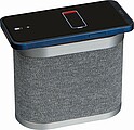 DURUOL Kovový bluetooth reproduktor s bambusovou powerbankou, šedá