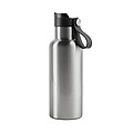 Dvoustěnná láhev na pití 500ml, stříbrná