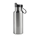 Dvoustěnná láhev na pití 500ml, stříbrná