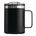 Dvoustěnný cestovní termohrnek 400 ml, černá