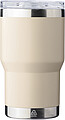Dvoustěnný cestovní termohrnek z recyklované nerezové oceli 350 ml, béžová