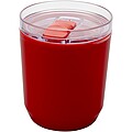 Dvoustěnný kelímek z recyklovaného plastu 180 ml, červená