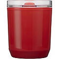 Dvoustěnný kelímek z recyklovaného plastu 180 ml, červená