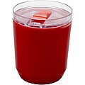 Dvoustěnný kelímek z recyklovaného plastu 180 ml, červená