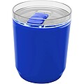 Dvoustěnný kelímek z recyklovaného plastu 180 ml, modrá