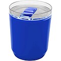 Dvoustěnný kelímek z recyklovaného plastu 180 ml, modrá