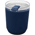 Dvoustěnný kelímek z recyklovaného plastu 180 ml, námořní modrá