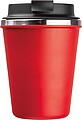Dvoustěnný nerezový termohrnek 350 ml, červená