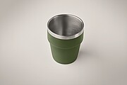 Dvoustěnný pohárek 250 ml, tmavá zelená