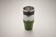 Dvoustěnný pohárek 250 ml, tmavá zelená