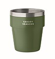 Dvoustěnný pohárek 250 ml, tmavá zelená
