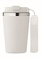 Dvoustěnný termohrnek, 350 ml, bílá