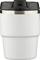 Dvoustěnný termohrnek z recyklované nerezové oceli, 175 ml, bílá
