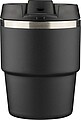Dvoustěnný termohrnek z recyklované nerezové oceli, 175 ml, černá