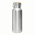 Dvouvrstvá nerezová láhev na pití, 500ml, stříbrná