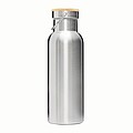 Dvouvrstvá nerezová láhev na pití, 500ml, stříbrná